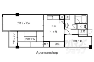 3DKの間取り画像