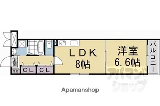 LOTUS GRANDE MARUTAMACHI【302号室】の間取り