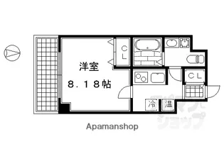 フォース二条城東【502号室】の間取り