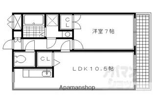 AFICION堀川【609号室】の間取り