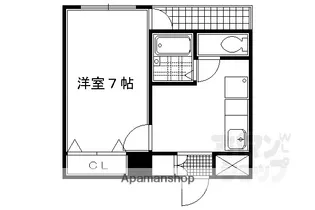 デプレ北野【406号室】の間取り