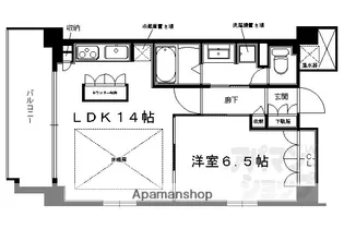 御所西夷川町アーバンライフ【504号室】の間取り
