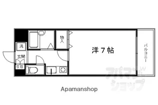 グランピア西陣【306号室】の間取り