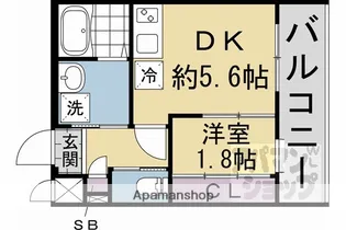アクアプレイス京都聚楽第【4階】の間取り