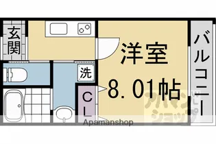 MESA VERDE 京都西陣【403号室】の間取り