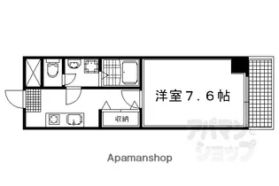 ルネッサンス・ドゥ【407号室】の間取り