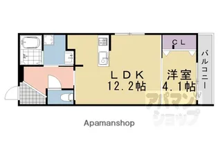 アベニュー堀川六角【201号室】の間取り