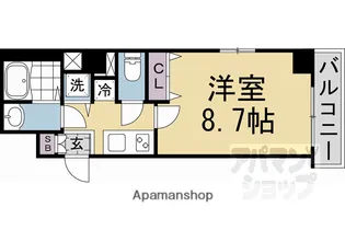 アドバンス京都アクィラ【3階】の間取り