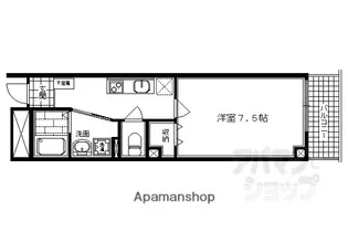 コート御所南【102号室】の間取り
