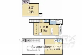 SCHILF百万遍BASE【3号室】の間取り