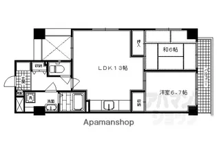 サンロータス池治【403号室】の間取り