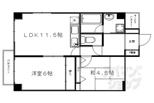 ベルム西陣【702号室】の間取り