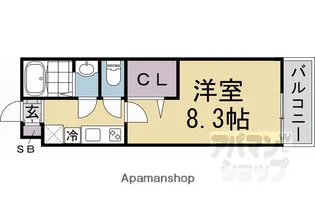 仮称)二本松町マンション【303号室】の間取り