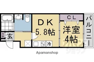 仮称)二本松町マンション【304号室】の間取り