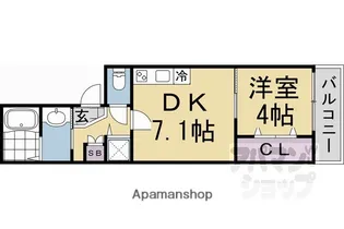 仮称)二本松町マンション【205号室】の間取り