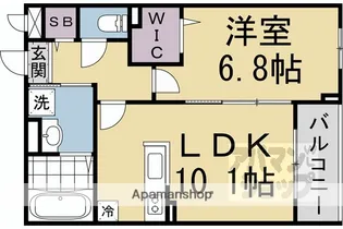 アーバンコート堀川西【404号室】の間取り