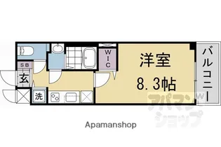 ベラジオ雅び京都洛北ガーデン【3階】の間取り