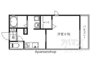 メゾンプラム【201号室】の間取り