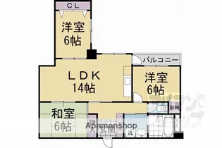 河原町109ビル【20C号室】の間取り