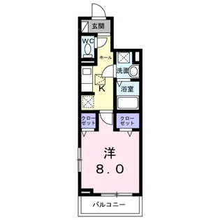 メープルコート小川【102号室】の間取り