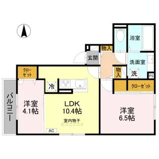 ベルデ北山【2階】の間取り