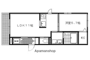 シャーメゾン堀川【2階】の間取り