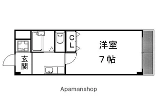 サンハイツ大新【3階】の間取り