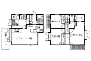 京都府京都市左京区下鴨宮崎町【一戸建】の間取り