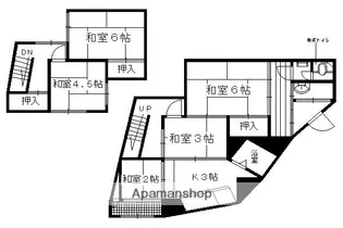 京都府京都市左京区浄土寺下南田町【一戸建】の間取り