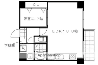 ダイヤ・パール【207号室】の間取り