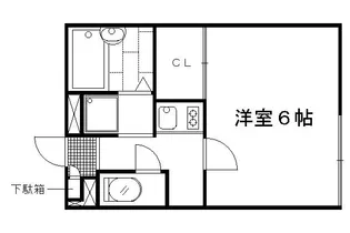 レオパレス西陣【108号室】の間取り