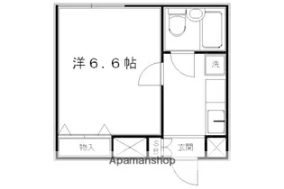 サンシティアビタシオン鴨川【105号室】の間取り