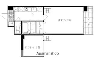 メイプル等持院【3階】の間取り