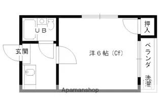 コーポ未麗等持院【1-E号室】の間取り