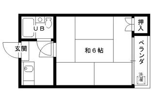 コーポ未麗等持院【2-G号室】の間取り