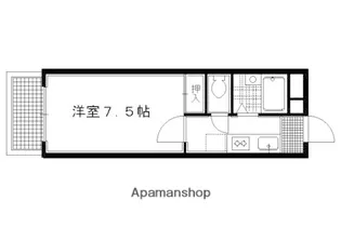 東西俵屋町マンション【2階】の間取り