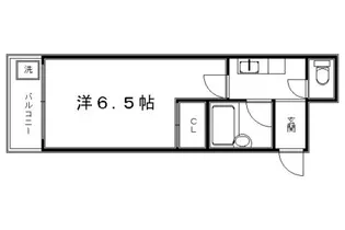テイクフォー西陣【201号室】の間取り