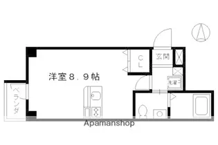 ベストレジデンス二条城【205号室】の間取り