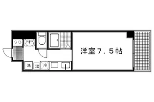 ル・ブロ・ピュール鞍馬口【308号室】の間取り