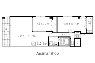 SAWARABI御所【3階】の間取り