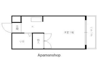 シティハイツ三条【414号室】の間取り
