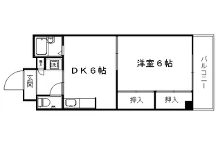 レジデンスオークラ【B203号室】の間取り