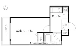 ジョイフル御池【208号室】の間取り