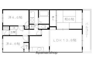 レオパルド【4階】の間取り