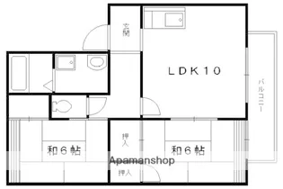 フローラル桃山【101号室】の間取り