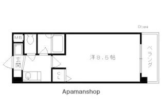 メゾン・チェリー【4-G号室】の間取り