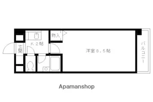 1Kの間取り画像
