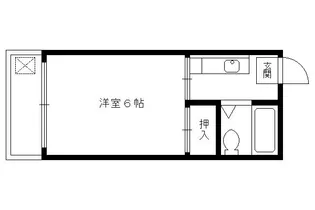 プランタン銀座【206号室】の間取り