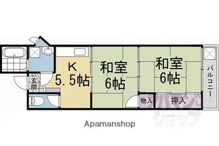 レジデンス菱屋【3階】の間取り