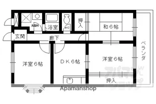 パレ アンソレイエ【3階】の間取り